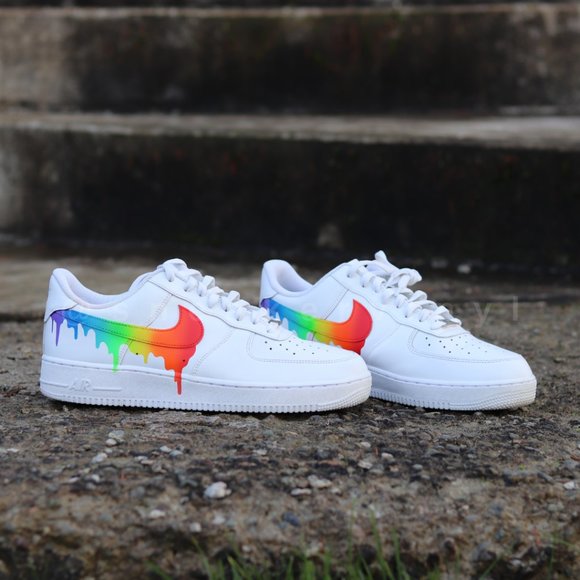 AIR FORCE 1 Low Pride Rainbow Paint Drips - Picture 3 of 9